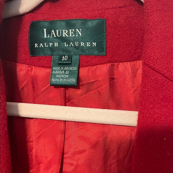 Lauren Ralph Lauren Red Crested Blazer - Picture 2 of 5